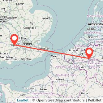 Reading Brussels bus map