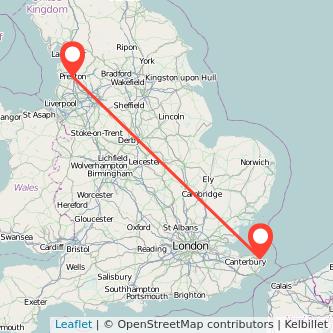 Ramsgate Preston train map