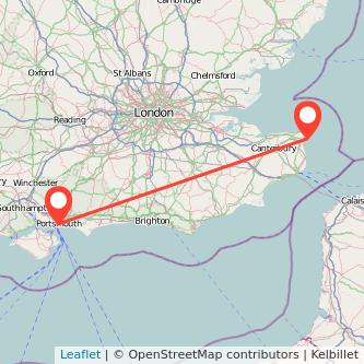 Ramsgate Portsmouth train map