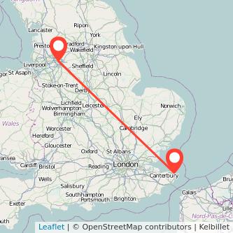 Ramsgate Manchester train map