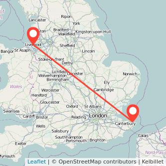 Ramsgate Liverpool train map