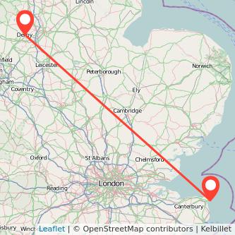 Ramsgate Derby train map