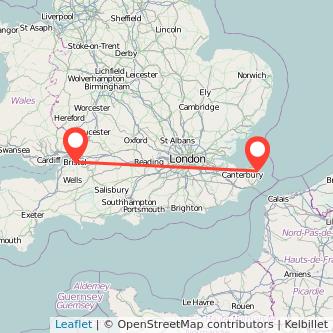 Ramsgate Bristol train map