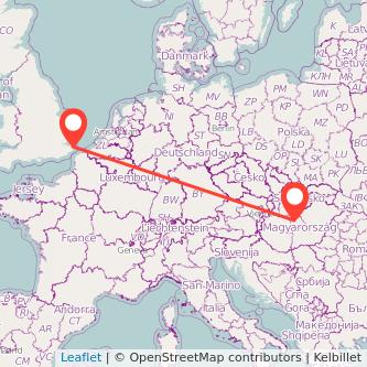 Ramsgate Budapest train map