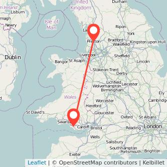 Preston Bridgend train map