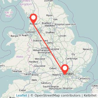 Preston Hounslow train map