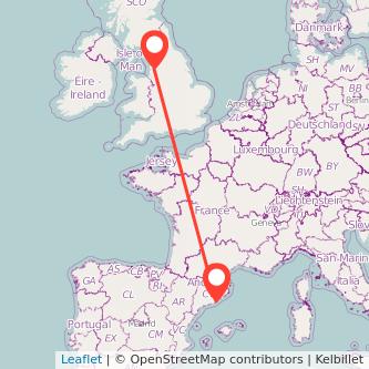 Preston Barcelona bus map