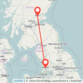 Preston Perth bus map