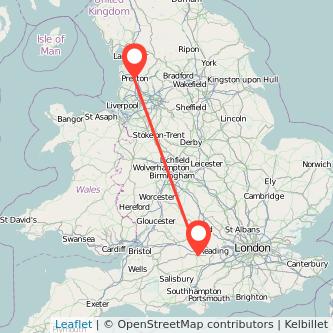 Preston Newbury train map