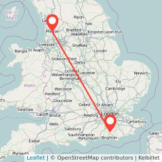 Preston Haywards Heath bus map