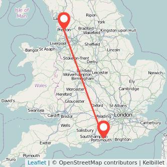 Preston Havant train map