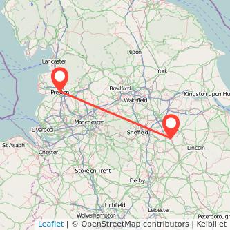 Preston Retford bus map