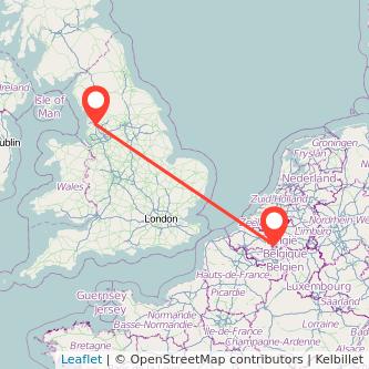 Preston Brussels bus map