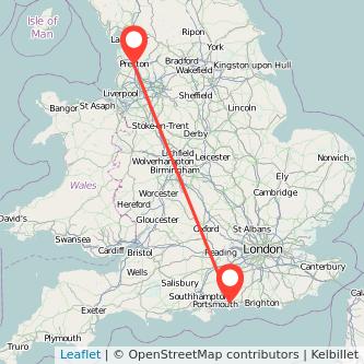 Preston Chichester bus map