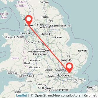 Preston Brentwood bus map