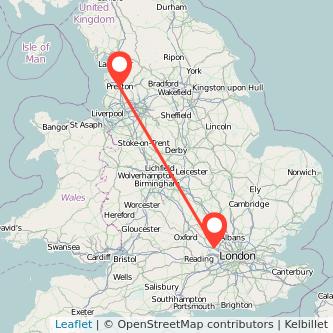 Preston Beaconsfield train map