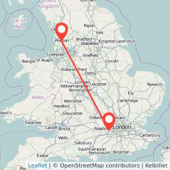 Preston Ascot train map