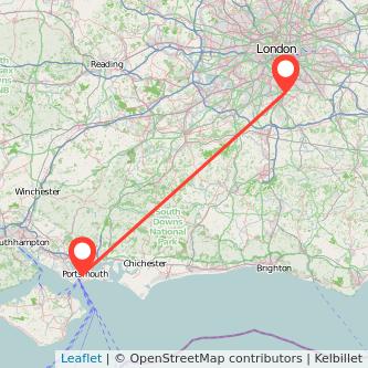 Portsmouth Croydon train map