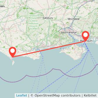 Portsmouth Weymouth train map