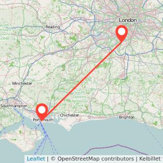 Portsmouth Sutton bus map
