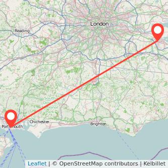 Portsmouth Rochester bus map