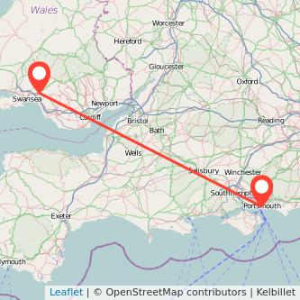 Portsmouth Neath train map