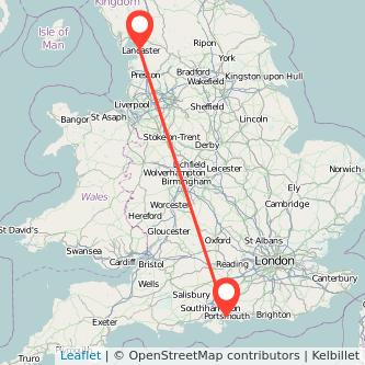 Portsmouth Lancaster train map