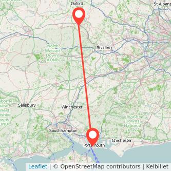 Portsmouth Didcot train map