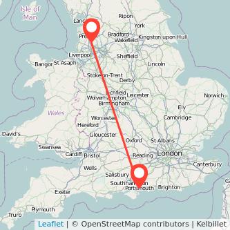 Portsmouth Chorley train map