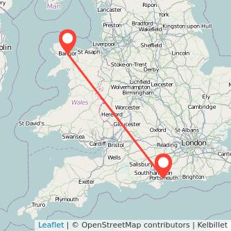 Portsmouth Bangor bus map