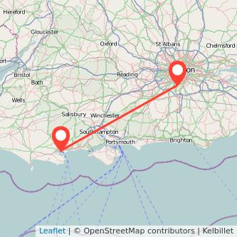 Poole Sutton bus map