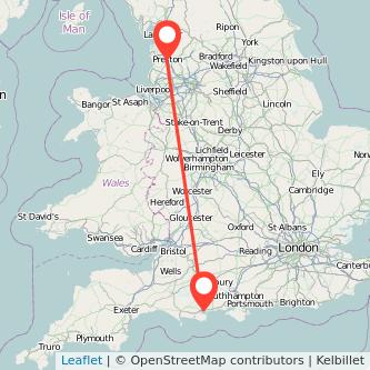 Poole Preston bus map