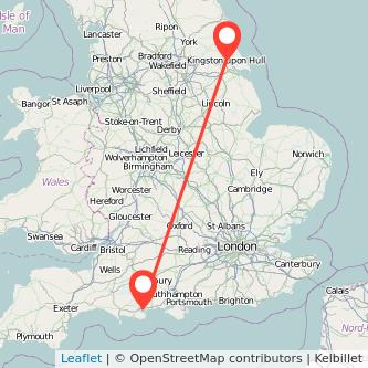 Poole Hull bus map