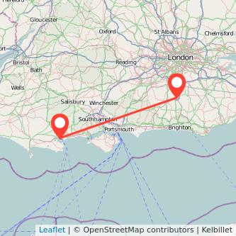 Poole Crawley bus map