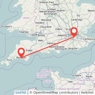 Plymouth Croydon train map