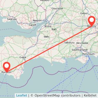 Plymouth Reading train map