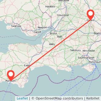 Plymouth Oxford bus map