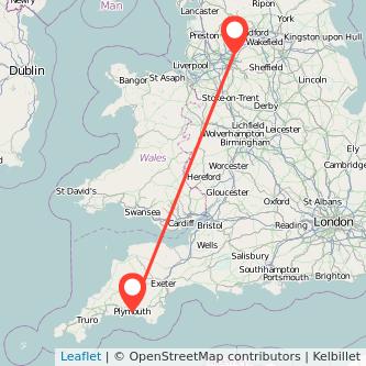 Plymouth Oldham train map