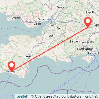 Plymouth Newbury train map