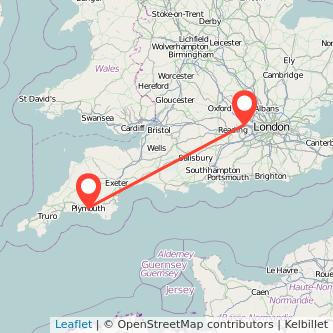 Plymouth Maidenhead train map