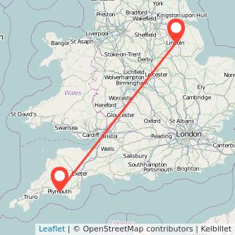 Plymouth Lincoln train map