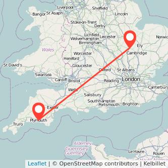 Plymouth Huntingdon train map