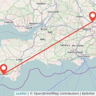 Plymouth High Wycombe bus map