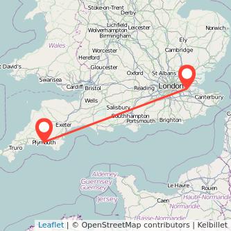 Plymouth Gravesend bus map