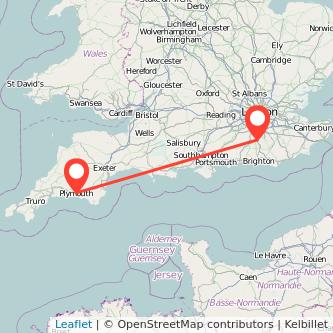 Plymouth Crawley bus map