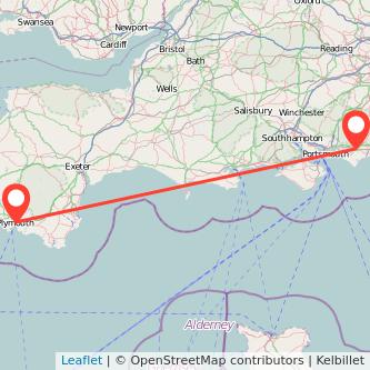 Plymouth Chichester train map