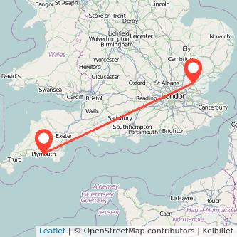 Plymouth Chelmsford bus map