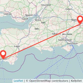 Plymouth Camberley bus map