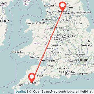 Plymouth Bradford bus map