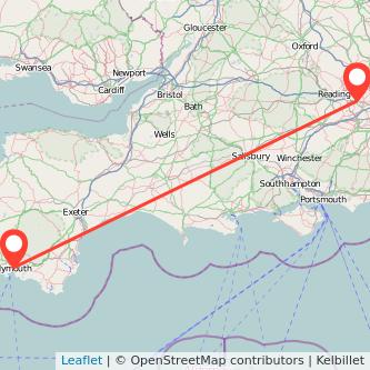 Plymouth Bracknell train map